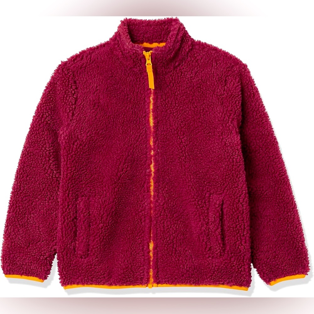 Amazon Essentials Boys and Toddlers' Polar Fleece Lined Sherpa Full-Zip Jacket
